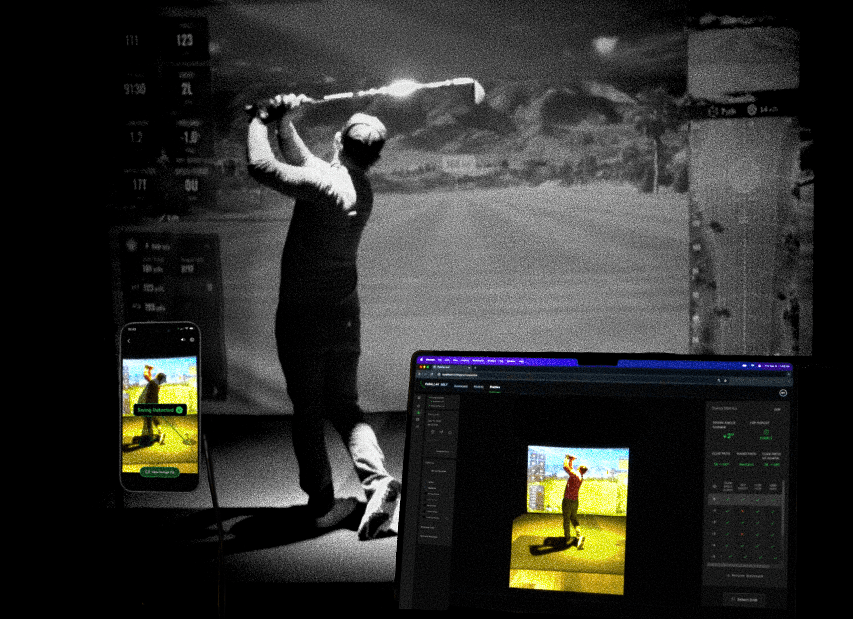 Golfer Swing Background